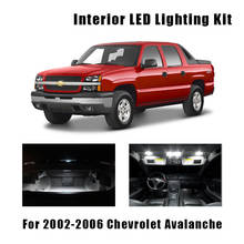 14 Bulbs White LED Car Ceiling Light Interior Kit Fit For 2002-2004 2005 2006 Chevrolet Avalanche Map Dome Door License Lamp 2024 - buy cheap