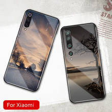 Case for Xiaomi Mi Mix 2s Case Sunset Galaxy Glass Phone cover for Xiaomi 8 case Mi 6 8 9 SE lite mix 2 2s 3 max 3 2024 - buy cheap