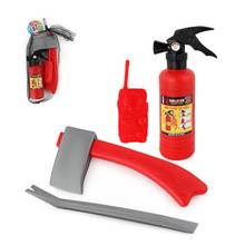 Kit de brinquedos cosplay bombeiros 4 tamanhos, extintor de incêndio, chave de machado, presente para crianças 2024 - compre barato