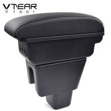 Vtear for Honda amaze arm rest leather armrest USB storage box center console accessories interior parts car-styling new 2018 2024 - buy cheap