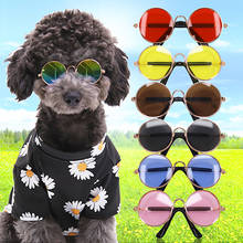 Lovely Pet Cat Glasses Cool Dog Glasses Pet Products Kitty Toy Dog Sunglasses Photos 3cm Pet Accessoires Round Colorful Sunglass 2024 - buy cheap