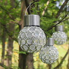 Solar Light Outdoors LED Lantern Waterproof  Hollow Small Chandelier Light Control Garden Courtyard Corridor Window Hanging Lamp 2024 - buy cheap