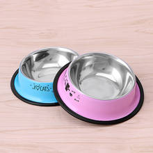 Pet Dog Food Water Dish Stainless Steel Anti-skid Bowl Feeding Feeder Tool Drop shipping 2024 - buy cheap