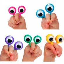 Attractive Interactive Wiggle Eye Finger Puppets Plastic Rings Fun Funny Gadgets Interesting Toys For Children Kid Birthday Gift 2024 - buy cheap