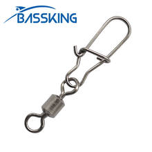BASSKING 20Pcs Swivels Snap 12-35KG Drag Fishing Lure Tackles Gear Accessories Connector Swivels Pin Bearing Rolling Fish Tool 2024 - buy cheap