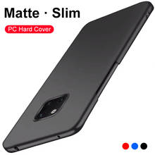 Тонкий матовый чехол для телефона Huawei Mate 20 Lite Pro 20x, однотонный ультра тонкий чехол для Huawei Mate 30 20 10 9 Pro Capa 2024 - купить недорого
