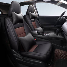 Funda de cuero impermeable para asiento de coche, cubierta de cuero personalizada para Honda vezel HR-V2014, 2015, 2016, 2017, 2018, 2019, accesorios interiores 2024 - compra barato