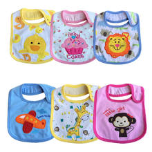 20pcBaby Bibs Cute Cartoon Pattern Toddler Waterproof Saliva Towel Cotton Fit 0-3 Years  Burp Cloths Feeding Baby 2024 - buy cheap