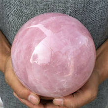 4.16LB Natural Pink Rose Quartz Sphere Crystal Ball Healing 114mm 2024 - buy cheap