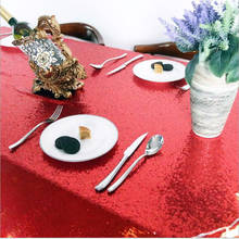Toalha de mesa brilhante, rosa, dourado/prata, 120x180cm, lantejoulas, glamourosa/tecido para decoração de festas de casamento, toalha de mesa de natal 2024 - compre barato