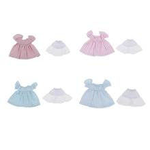 Lovely Doll Summer Clothes, Dress with Under Skirt for Mini Blythe, OB11, 1/12 BJD Party Casual Dress Up, 4 Colors for Choose 2024 - buy cheap