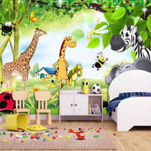 Milofi-papel tapiz con foto 3D personalizado, hermoso mural de dibujos animados para habitación de niños, movilización de animales, decoración, mural 2024 - compra barato