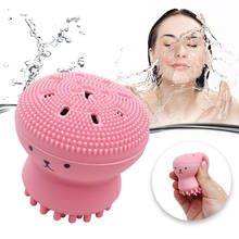 Beauty Face Skin Care Cleaning Tools Cute Octopus Jellyfish Facial Cleansing Brush Facial Puff Massage Exfoliating Wash Tools 2024 - buy cheap