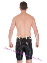 Latex Leggings Cycle Shorts Pants Latex Rubber Underclothes Latex men's Tight Short Leggings no zipper 2024 - buy cheap