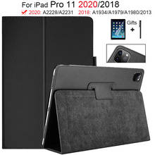 New for iPad Pro 11 2020 Case Series Litchi Stria Ultra Thin Magnetic Leather Smart Protective Cover  Flip Stand,Sleep Function 2024 - buy cheap