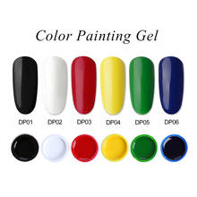MONASI White Black Paint Super Pigmented 36 Colors Painting Gel Ink UV LED Soak Off DIY 2021 New Nail Art Design French Manicure 2024 - buy cheap