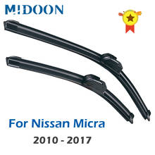 MIDOON Wiper Front Wiper Blades For Nissan Micra K13 2010 - 2017 Windshield Windscreen Front Window 21"+14" 2024 - buy cheap