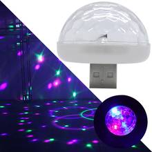 Mini Cute USB LED Ball Light Music Sound Control Night Light Stage Lamp Home Party Lights Projection Lamp 2024 - buy cheap