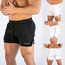 Новые мужские шорты для бодибилдинга Jogger Mesh Gyms фитнес тренировки мужские быстросохнущие дышащие мужские летняя спортивная одежда пляжные короткие штаны 2024 - купить недорого