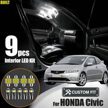 Xukey, 9 шт., автомобильные фотолампы для Honda Civic MK8 2006 2007 2008 2009 2010 2011 2024 - купить недорого