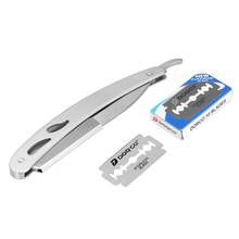 1pcStainless Steel straight Razor Straight Edge Razors pro men Folding Shaving Knife Manual Beard Shaver Barber Shaver Tool 2024 - buy cheap