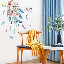 Creative Dreamcatcher Feather Wall Sticker Bedroom Bedside Wall Decor Living Room Decoration Self-adhesive Stickers Home Decor 2024 - buy cheap