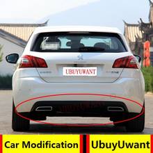 UBUYUWANT For Peugeot 308 2014 2015 Rear Bumper Spoiler Lip Diffuser Bumpers Protector Body Kit Car Accessories 2024 - buy cheap