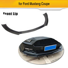 Carbon Fiber Car Front Bumper Lip Spoiler for Ford Mustang Coupe Convertible 2-Door 2015 2016 2017 Chin Apron Splitter 2024 - buy cheap