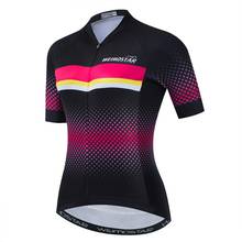 Женские велосипедные Джерси, летние велосипедные топы, дышащие рубашки для горного велосипеда, велосипедная одежда с коротким рукавом, быстросохнущая 2024 - купить недорого