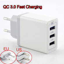 USB Fast Charger Quick Charge QC 3.0 Travel Charger Phone Power Supply Adapter Desktop Charging for Power Bank EU/US Plug H10 2024 - buy cheap
