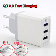 Usb carregador rápido carga rápida qc 3.0 viagem carregador adaptador de alimentação do telefone desktop de carregamento para o banco potência ue/eua plug h10 2024 - compre barato