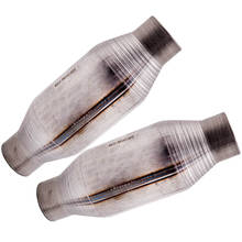 2pcs 2 1/4 Inch Universal Catalytic Converter High Flow Exhaust Pipe Reversible 2024 - buy cheap