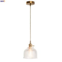 IWHD Nordic Style Glass Pendant Lighting Fixtures Bedroom Living Room Lights Copper Modern LED Hanging Lamp Light Luminaire 2024 - buy cheap