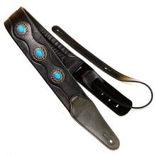 Guitar Strap Ethnic Style Leather Adjustable Acoustic Electric Belt 2024 - buy cheap