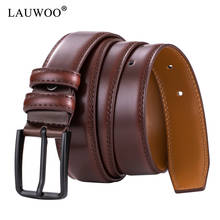 men belt leather belt men strap male gunine leather strap cow genuine leather luxury vintage pin buckle men belt Dropshipping 2024 - buy cheap