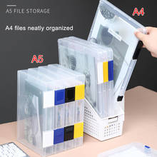 File Box with Lock A4 Paper File Storage Box A5 Paper Receipt Invoice Receipt Finishing Dust Box Desk Organizer Office Supplies 2024 - buy cheap