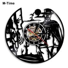 Wild West Sunset Cowboys Vinyl Record Wall Clock Modern Design LED Wall Clocks Christmas Gift For Cowboys reloj de pared moderno 2024 - buy cheap