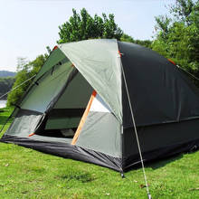 3-4 Person Windbreak Camping Tent Dual Layer Waterproof Anti UV Tourist Tents Portable Outdoor Fishing Hiking Tent 200x200x130cm 2024 - buy cheap