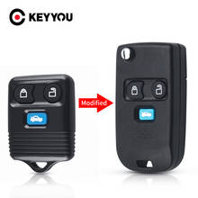 KEYYOU-carcasa de llave de coche, accesorio modificado/Original, 3 botones, mando a distancia, para Ford Escape Transit MK6 Connect 2000-2006 2024 - compra barato