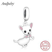 Fit Original Pandora Charms Bracelet 925 Sterling Silver Chihuahua Dog Pendant Beads Charm DIY Jewelry Berloque Dangle 2024 - buy cheap