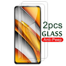 for poco f3 global version glass 2pcs protective glass for xiaomi pocophone f3 5g little f 3 pocof3 screen protectors film cover 2024 - buy cheap