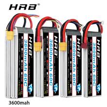 HRB 4S Lipo Battery 3600mah 60C 14.8V 22.2V 6s Battery with EC5 T plug for RC 450 550 Airplane heli Drone For rc car RC Boat 2024 - buy cheap