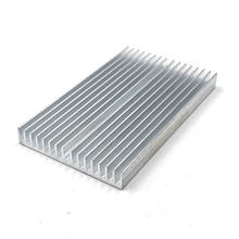 Placa de alumínio para radiador, 100x60x10mm, dissipador de calor retangular, 100mm, dissipador de calor, placa para luz led, lâmpada cob, max 50w, dropshipping 2024 - compre barato