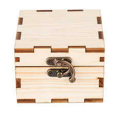 Деревянные часы, Подарочная коробка, Квадратный замок, природа, деревянная Подарочная коробка, бронзовый рожок, замок, коробки для ювелирных изделий, наручные коробки для хранения 2024 - купить недорого