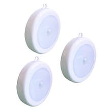 Pir sensor de movimento luz noturna alimentado por bateria conduziu a luz do armário com adesivo puck luzes para a cozinha do corredor da escada 2024 - compre barato