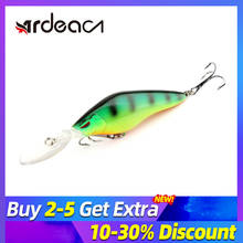 ARDEA deep dive fishing lure floating bait 75mm 10.5g plastic wobbler cranknait lure seabass bait hard fish lure Fishing Tackle 2024 - buy cheap