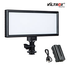 Viltrox l132t lcd led luz de vídeo magro bi-color pode ser escurecido painel da lâmpada com bateria para a câmera dv youtube mostrar ao vivo 2024 - compre barato