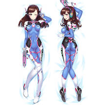 2021 HOT Game Girl OW D.Va Song hana Dakimakura Cosplay Body Pillow Cover Case Dva Hug Pillowcase 150X50CM Cosplay 2024 - buy cheap