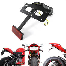 Fit For Ducati 1199 1299 Panigale 899 959 Panigale License Plate Holder Bracket Rear Tail Tidy Fender Eliminator kit Aluminum 2024 - buy cheap