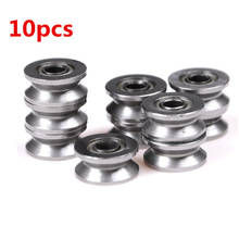10 pcs 4x13x6mm V624ZZ V Groove Roller Wheel Small Ball Bearings Pulley Wheels Bearing Wire Track Guide 2024 - buy cheap